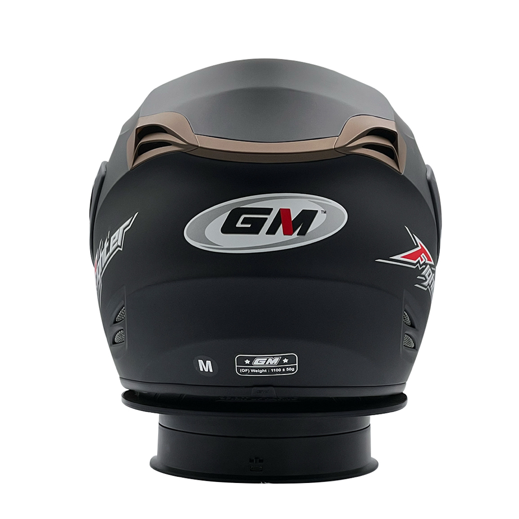 Helm GM Fighter Solid Black Doff