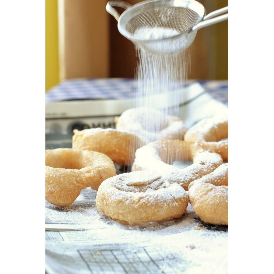 

Gula dingin taburan putri salju / donat halus