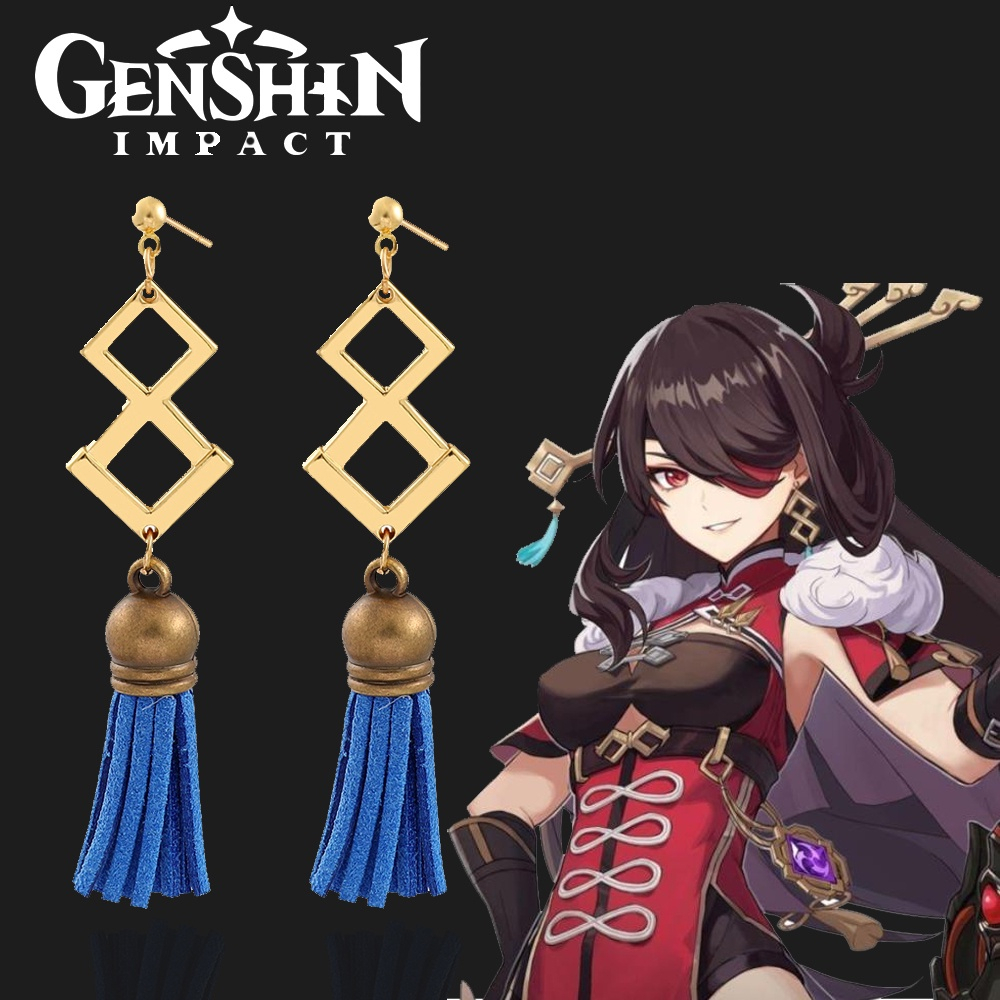 GI008 – Anting Cosplay Tindik Game Genshin Impact Beidou