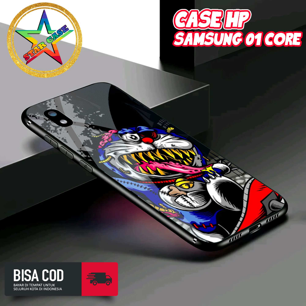 Case Samsung A01 Core Motif [MASK] Casing Samsung A01 Core TERBARU Hardcase Glossy Kilau 2D Case Hp 