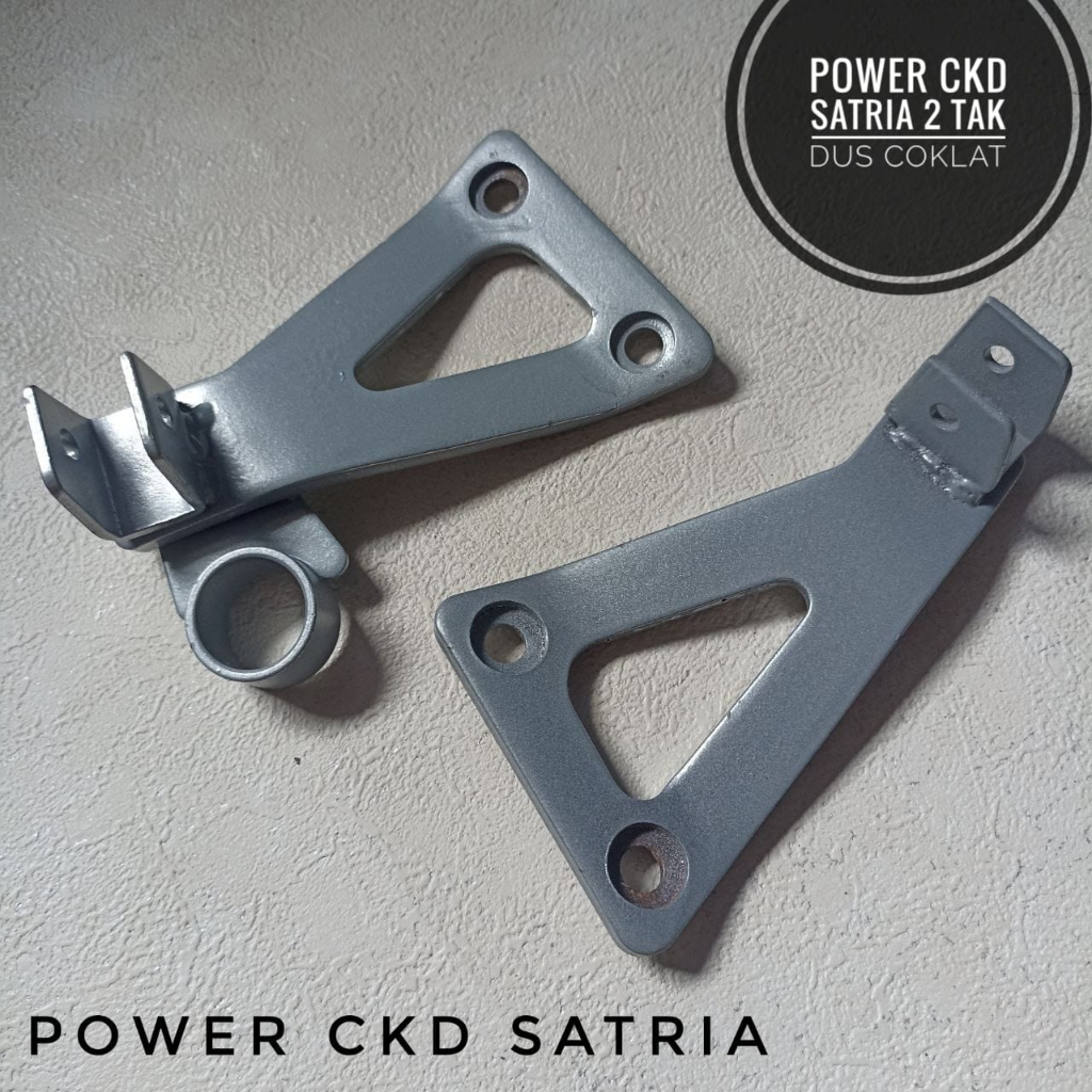 Power sayap dudukan footstep ckd Satria 2 tak dus coklat