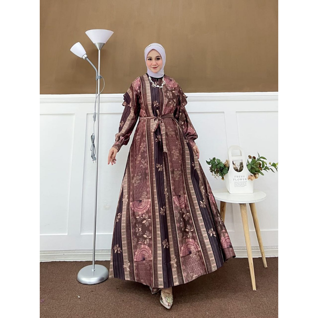 Saroja | Rayana Dress Premium Gamis Syar'i Ramadhan | SJ Fashion