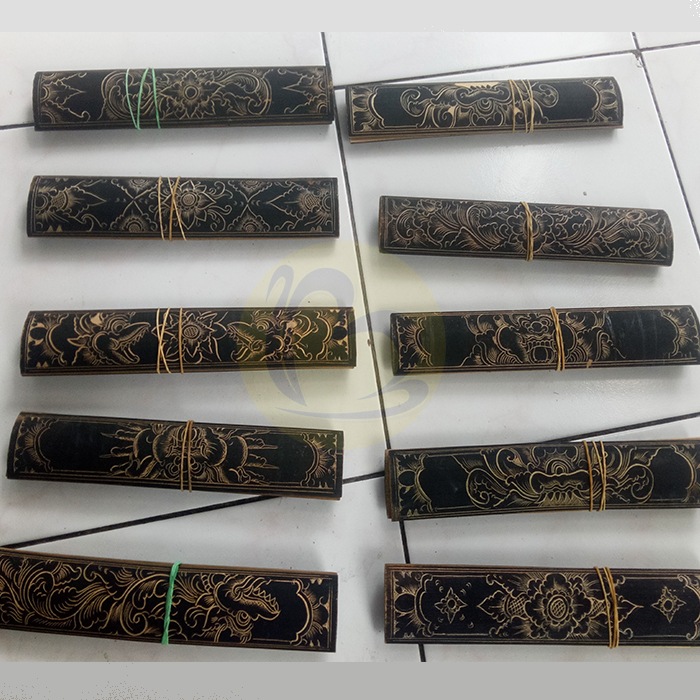 

Takepan Cakepan Lontar 30cm Bambu Sampul Lontar ukuran | Alat Nyurat Lontar