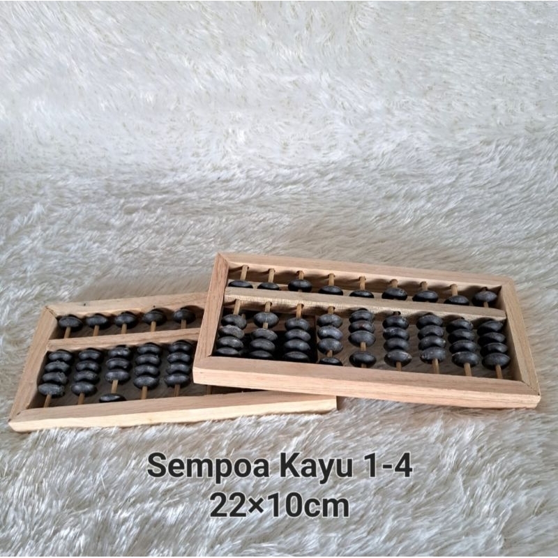 Sempoa/Simpoa Aritmetika/1-4 Kayu Murah(W53)