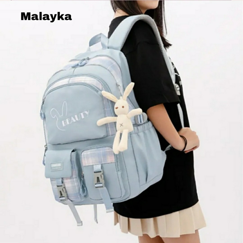 NIQABIS Tas Ransel Anak Sekolah Perempuan SD SMP BEAUTY