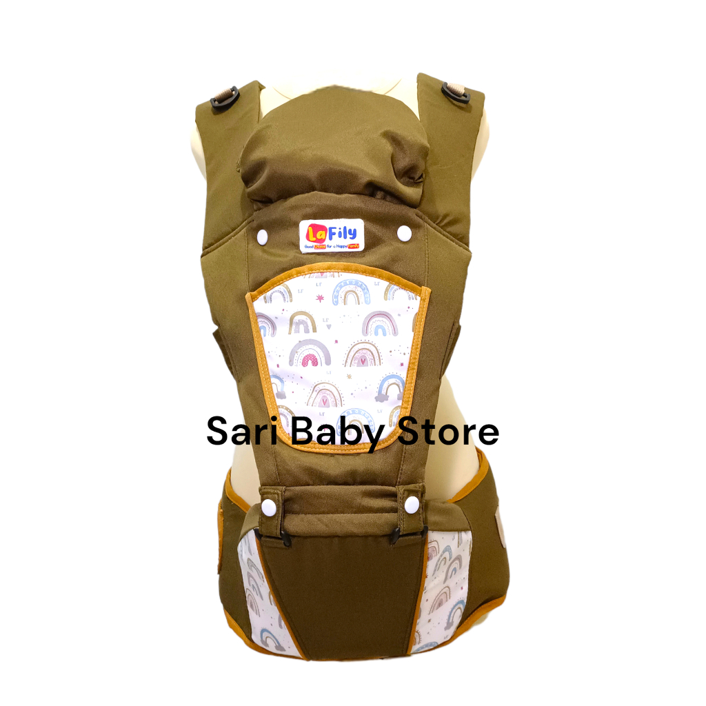 LaFily Gendongan Hipseat Bayi Multifungsi Berbagai Variasi 6 In 1 Posisi