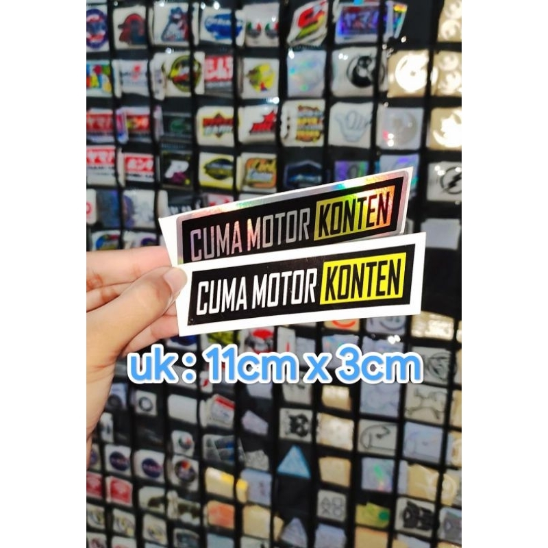 sticker printing CUMA MOTOR KONTEN