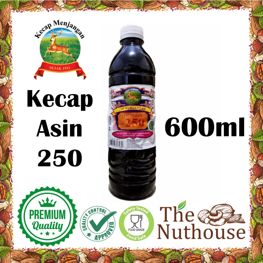 600ml Kecap Asin Cap Menjangan No.250