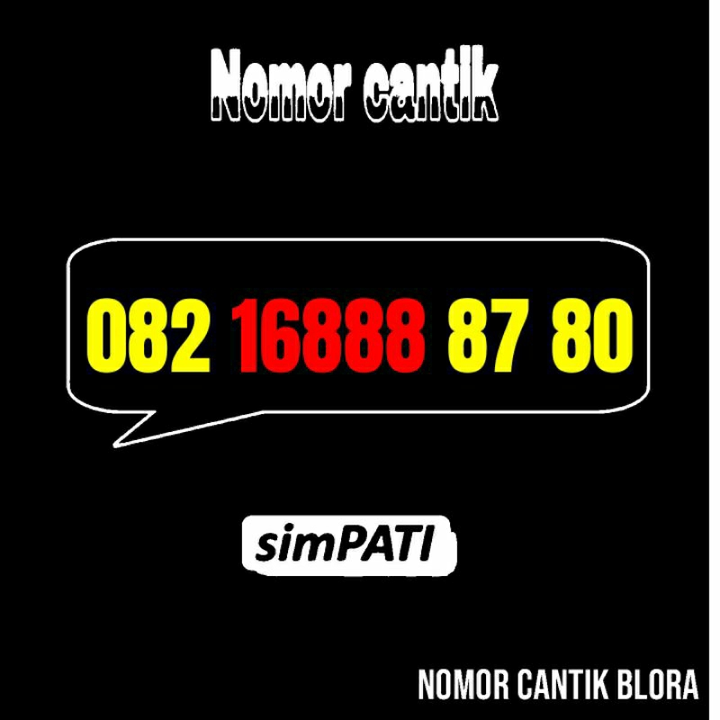 Nomor Cantik Simpati Nomer Cantik Simpati 168 1688 16888 168888 68 688 6888 68888 87 887 8887 88887 