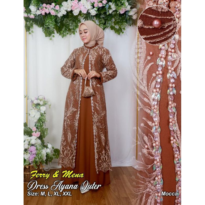 KEBAYA ORIGINAL//DRESS AYANA OUTER//SERAGAMAN KELUARAGA//BAJU PESTA LAMARAN//KEBAYA WISUDA//BAJU LEBARAN//GAMIS KONDANGAN//KEBAYA MODERN//KEBAYA BALI//BY FERRY MENNA//MDHBROTHER