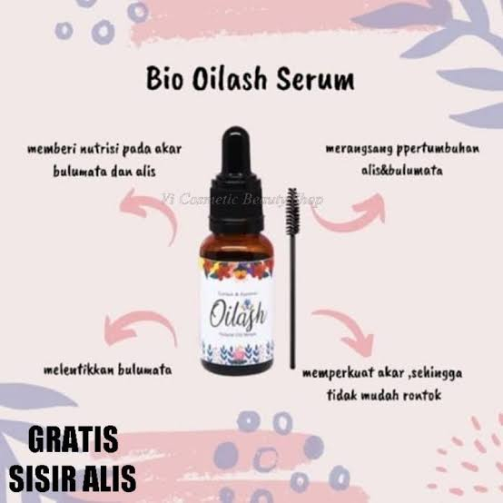 Pemanjang bulu mata dan Alis  Oilash ( free sisir bulu mata )