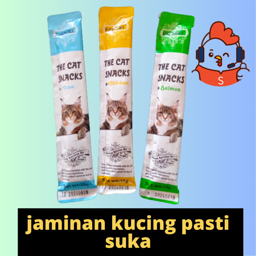 new faenbei snack kesukaan kucing perawatan bulu dan penggemukan zeorfarm