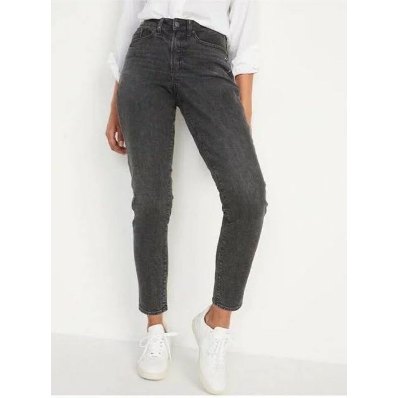 Old Navy high waisted button ankle denim pants