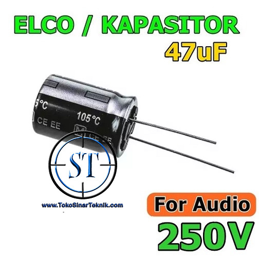 Elco 47/250 47uF/250 47/250V 47uF/250V 47uF/250 47/250V 47uf 250V Berkualitas Real Capacity Taicon Panasonic NIppon Chemicon