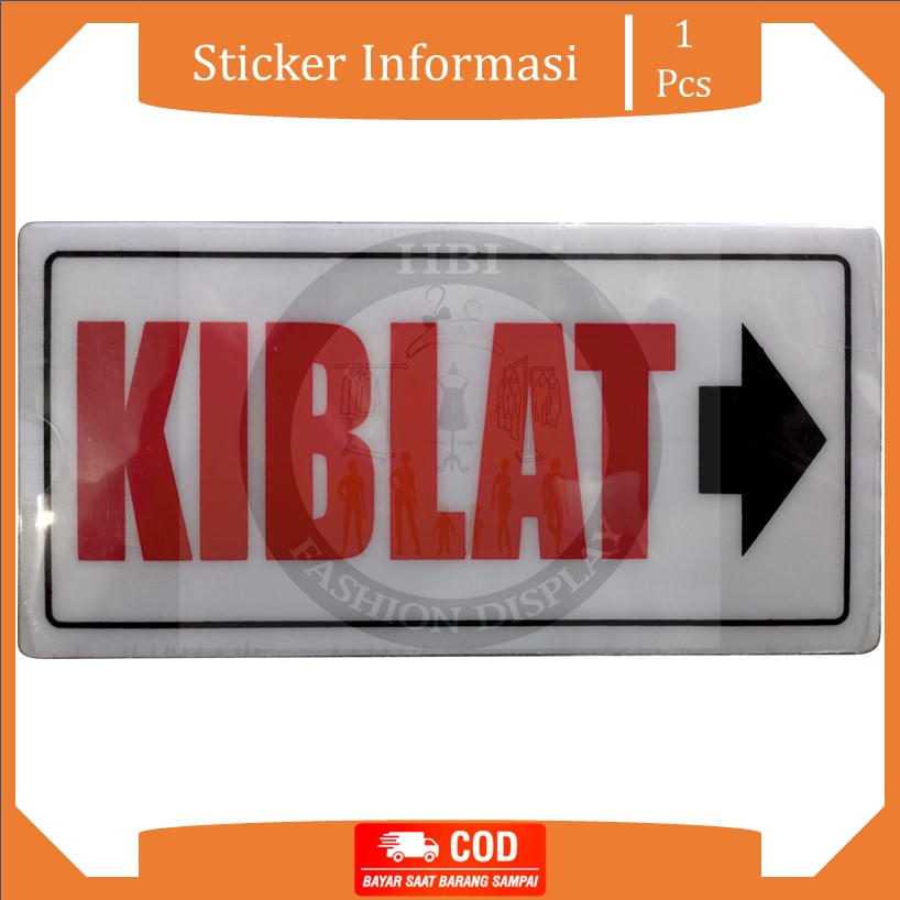 

Stiker Papan Nama Kiblat