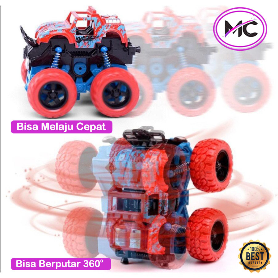 Mobil Monster Zap Mainan Anak Jeep Off Road Mainan Anak Mobil Mobilan Jip 4 Drive Inertial Bigfoot 360