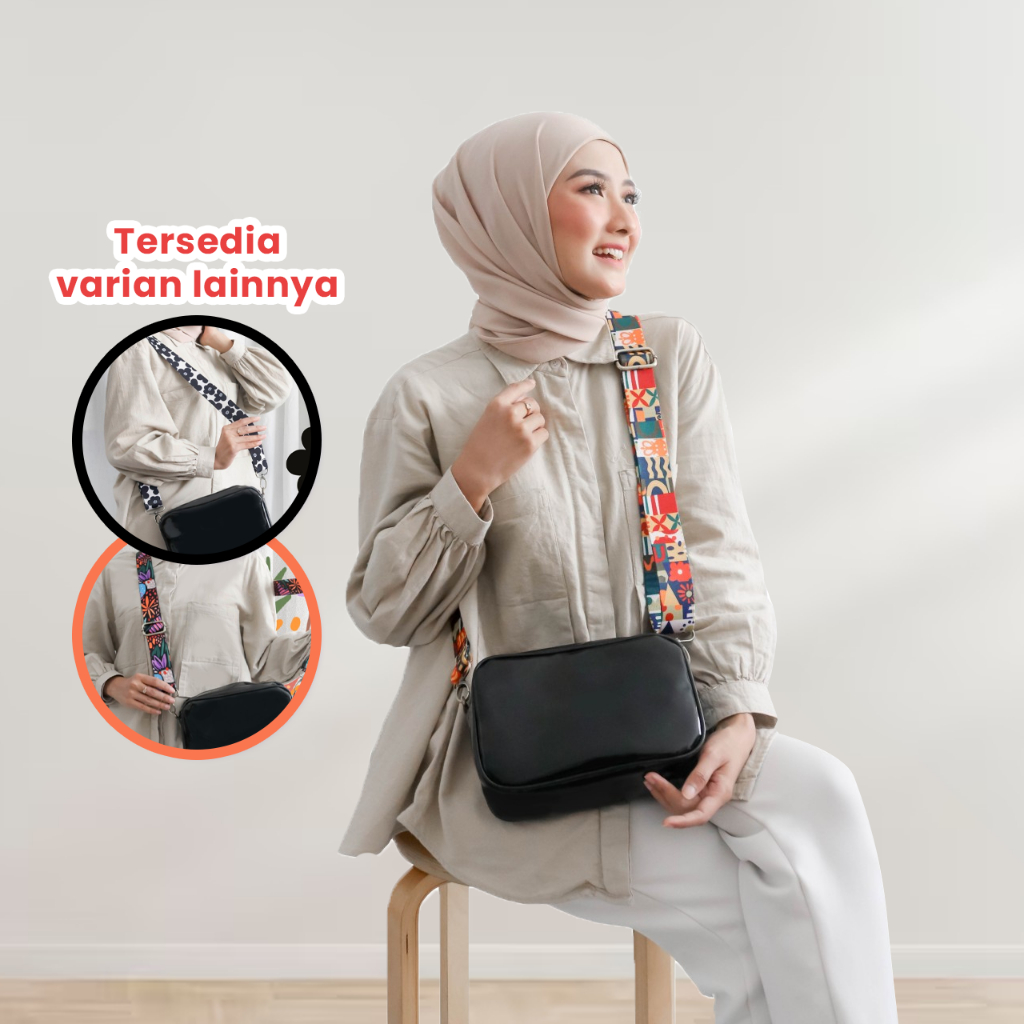 SOVLO Calya Sling Bag / Tas Selempang Wanita/ Tas Sling Bag Wanita/ Tas Transparan Wanita