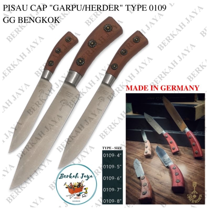 PISAU HERDER Cap GARPU gg Bengkok Asli ImportMade In Solingen Germany Varian Uk | Pisau legendaris |