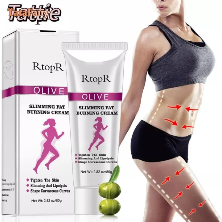 RtopR OLIVE SLIMMING FAT BURNING CREAM Krim untuk Menurunkan Berat Badan