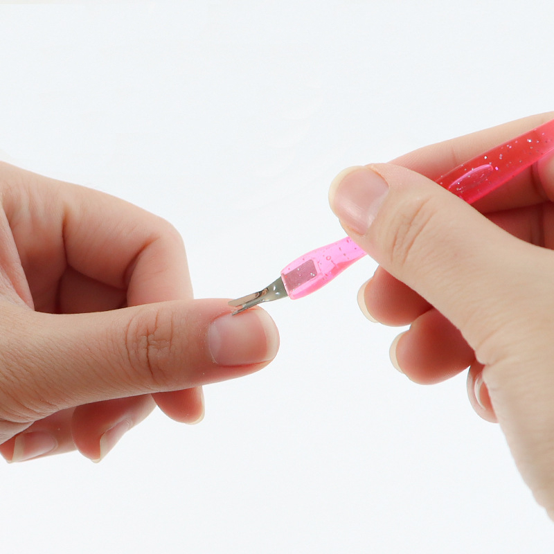 Cuticle Pusher Nail Gunting Kutikula Manicure Pedicure Pembersih / Pendorong Kutikula