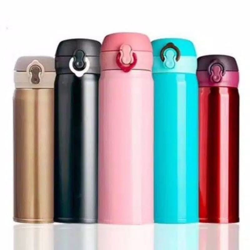 Termos Kancing Thermos Air Panas Kancing Polos Termos Travel 500ml Grosir