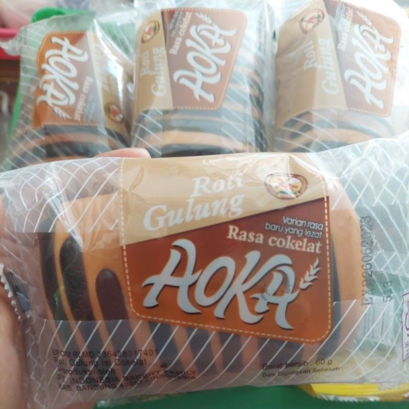 AOKA VIRAL Roti Gulung Coklat