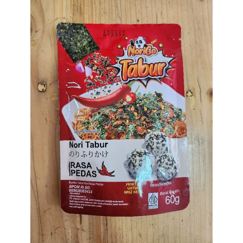 

Nori Tabur Rasa Pedas 60 gram