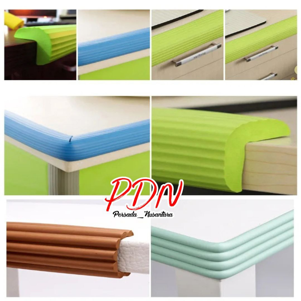 LIS BUMPER STRIP PINGGIRAN MEJA PELINDUNG TEPI MEJA 76 MM X 2M KARET PENGAMAN SUDUT BAYI TEBAL BABY SAFETY KURSI TANGGA PN175