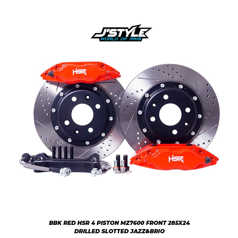 BBK JAZZ & BRIO RED HSR 4 PISTON FRONT 285X24