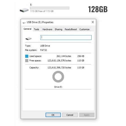 Kartu Memori Advance Media Micro SD 128 GB Memory Card TF Class10 MMC Advance Media Original Chip Only OCEANMART Murah Grosir OCEAN MART