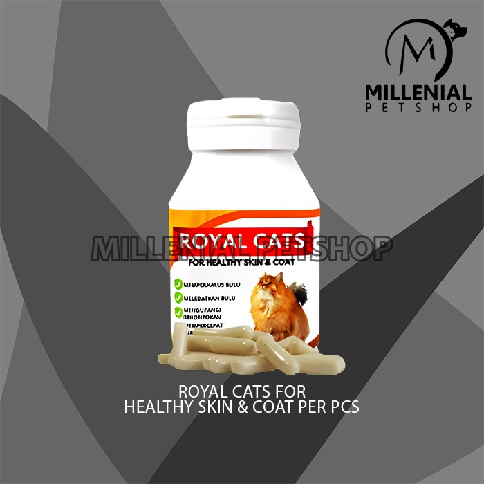 Royal Cats Skin Coats Vitamin Suplemen Bulu Kulit Kucing 60 Tablet