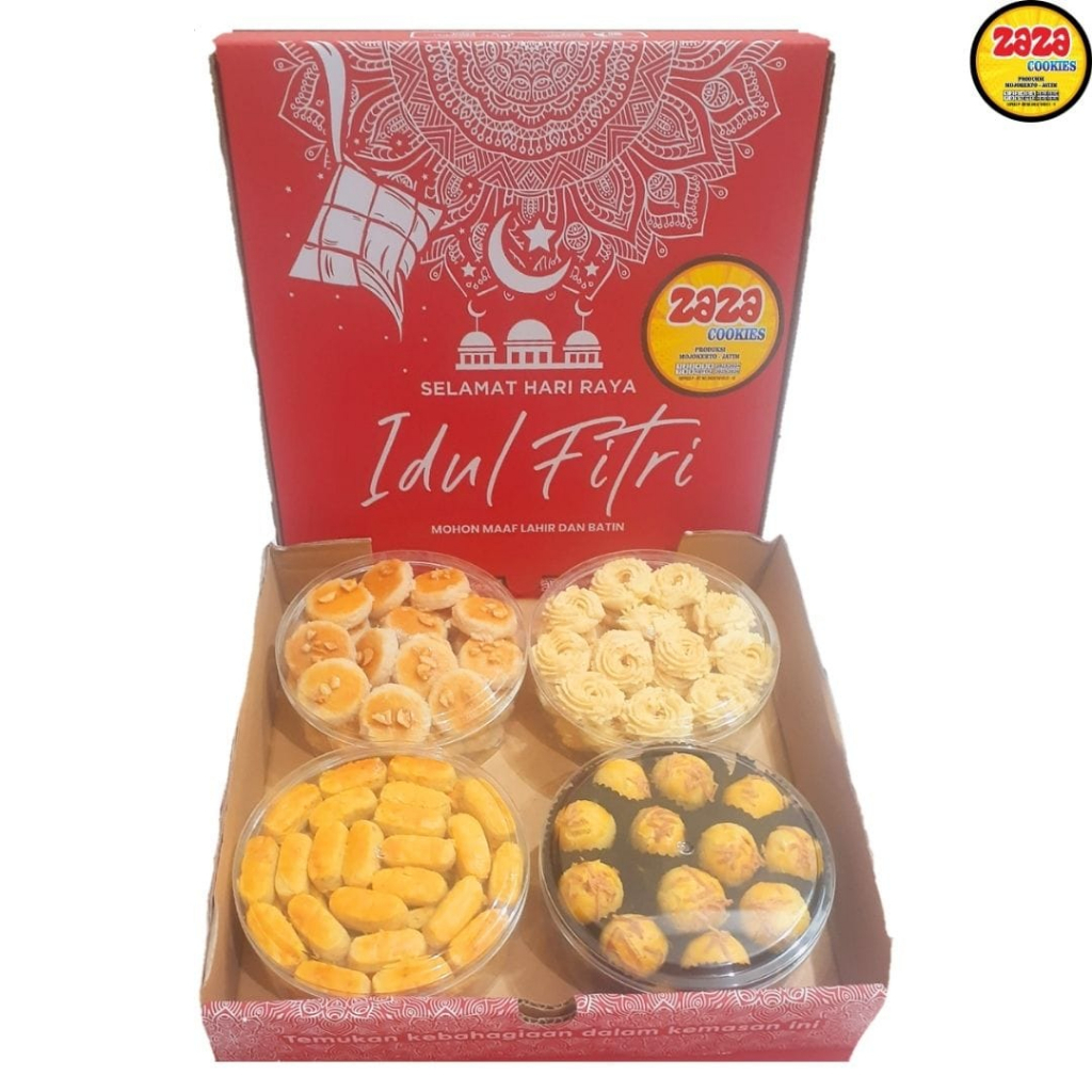 

PAKET A - KUE KERING IDUL FITRI NATAL IMLEK ISI NASTAR KASTENGEL BAKPIA KACANG SEMPRIT