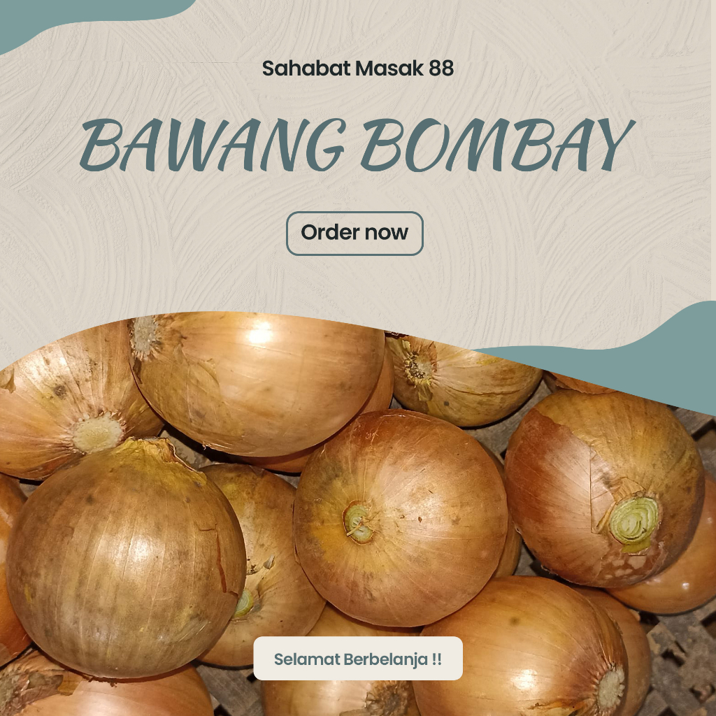 

BAWANG BOMBAY UKURAN SEDANG 1KG