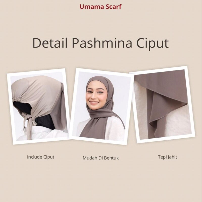 JILBAB PASHMINA INNER / PASHMINA CIPUT / PASHMINA INSTAN UMAMA