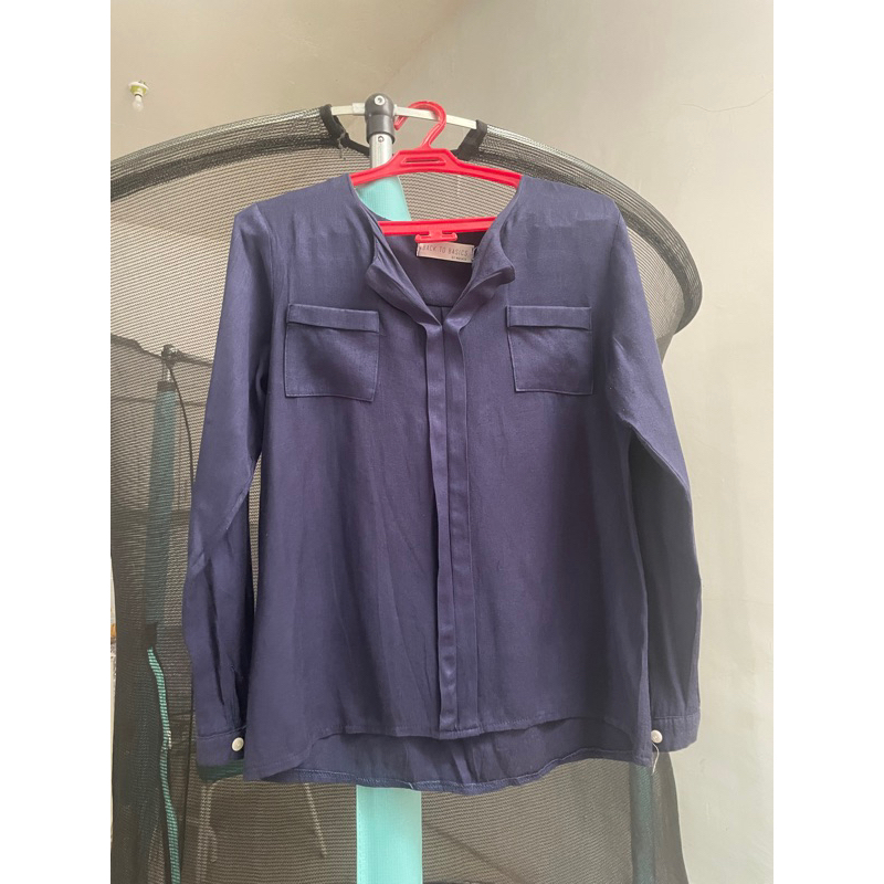 preloved blouse navy