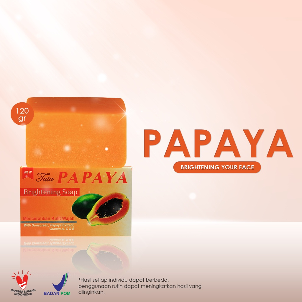 (RM) BRIGHTENING SOAP PAPAYA / ACNE CARE SOAP / BLACK CARBON SOAP / RICE MILK SOAP / RBL PAPAYA SABUN - TATA SABUN PEPAYA UNTUK MENCERAHKAN WAJAH