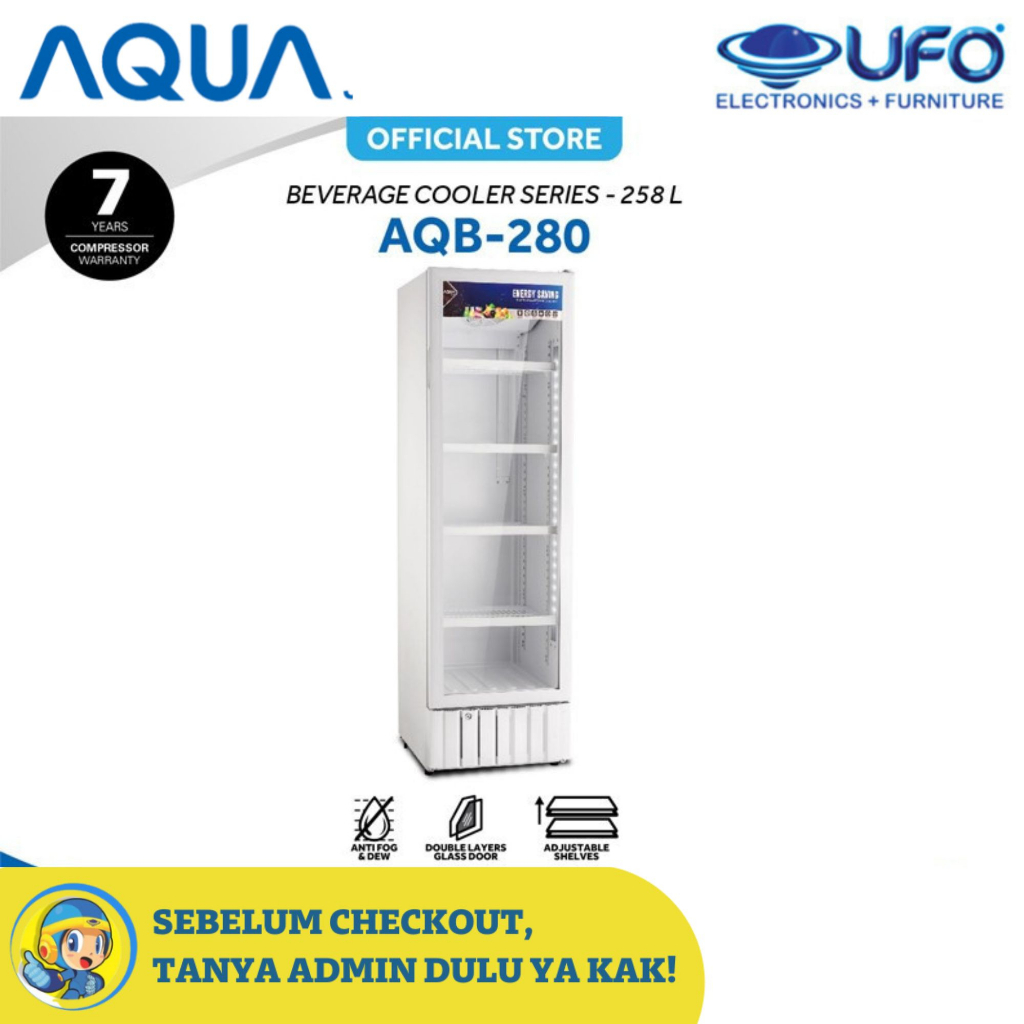 AQUA AQB280 SHOWCASE COOLER 280 LITER