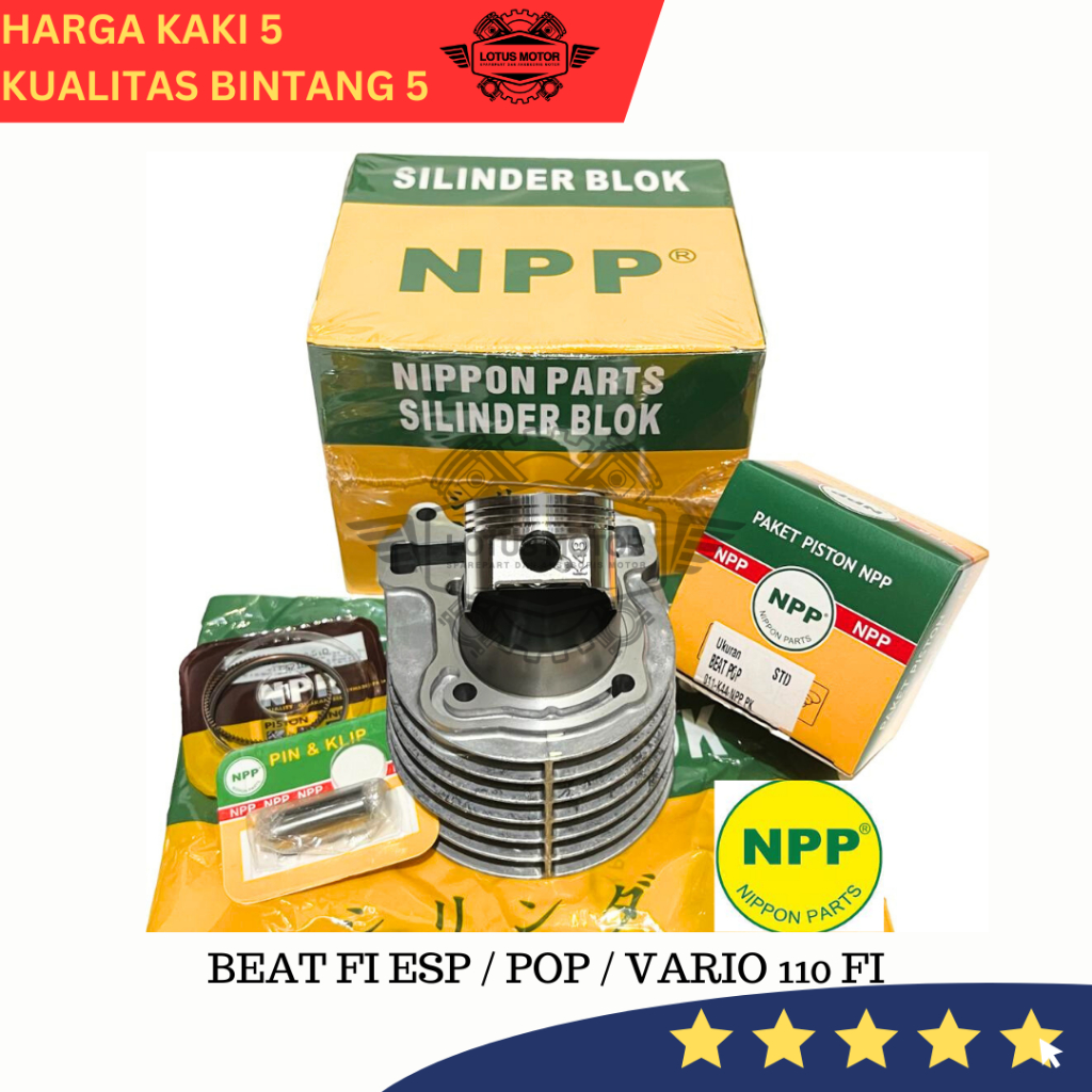 PAKET BLOK BORING SEHER SET BEAT POP FI BEAT ESP SCOOPY FI ESP K44 NPP