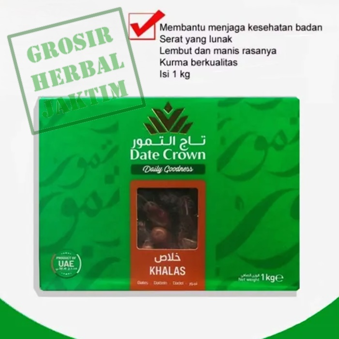 

Kurma Date Crown Khalas 1 Kg