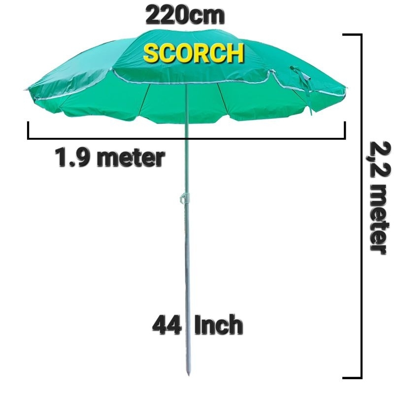 Payung Taman Tenda Jualan Murah  UK 44 inch =110-220cm