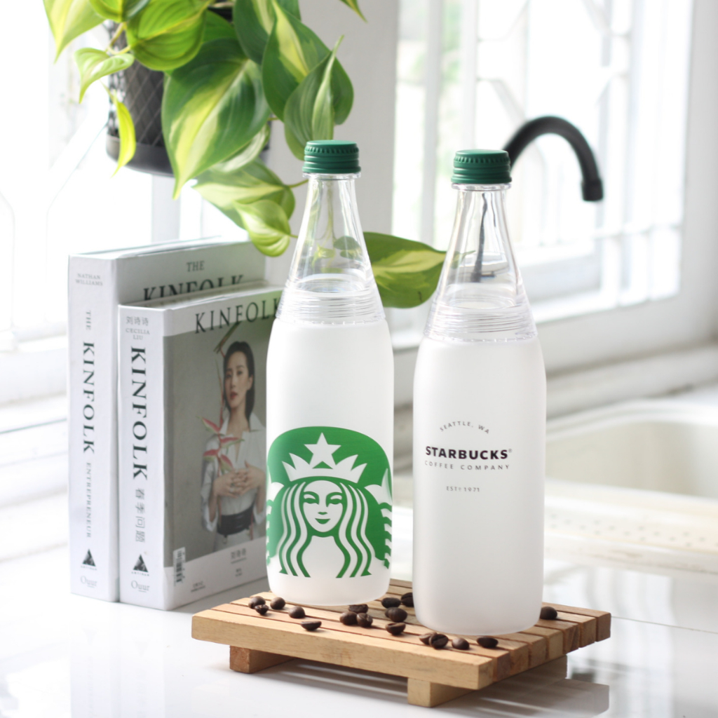 𝐆𝐨𝐨𝐝𝐬𝐂𝐨 Botol Minum Tumbler Starbucks Pin Bottle Water Bottle Aesthetic Botol Bening Estetik Botol Minuman Plastik Berkualitas Premium