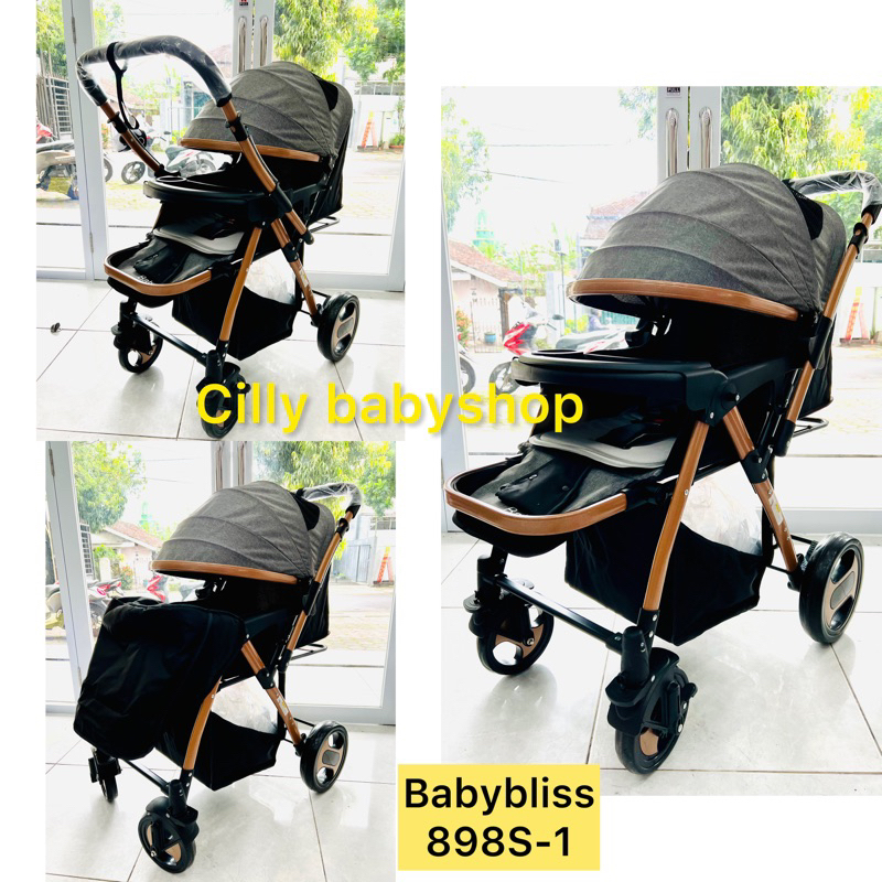 Stroller kereta dorong bayi Spacebaby SB 6055 / SB6055 / BABYBLISS 898S-1 dan SB6155 / SB 6155 DORONGAN BISA HADAP DEPAN BELAKANG