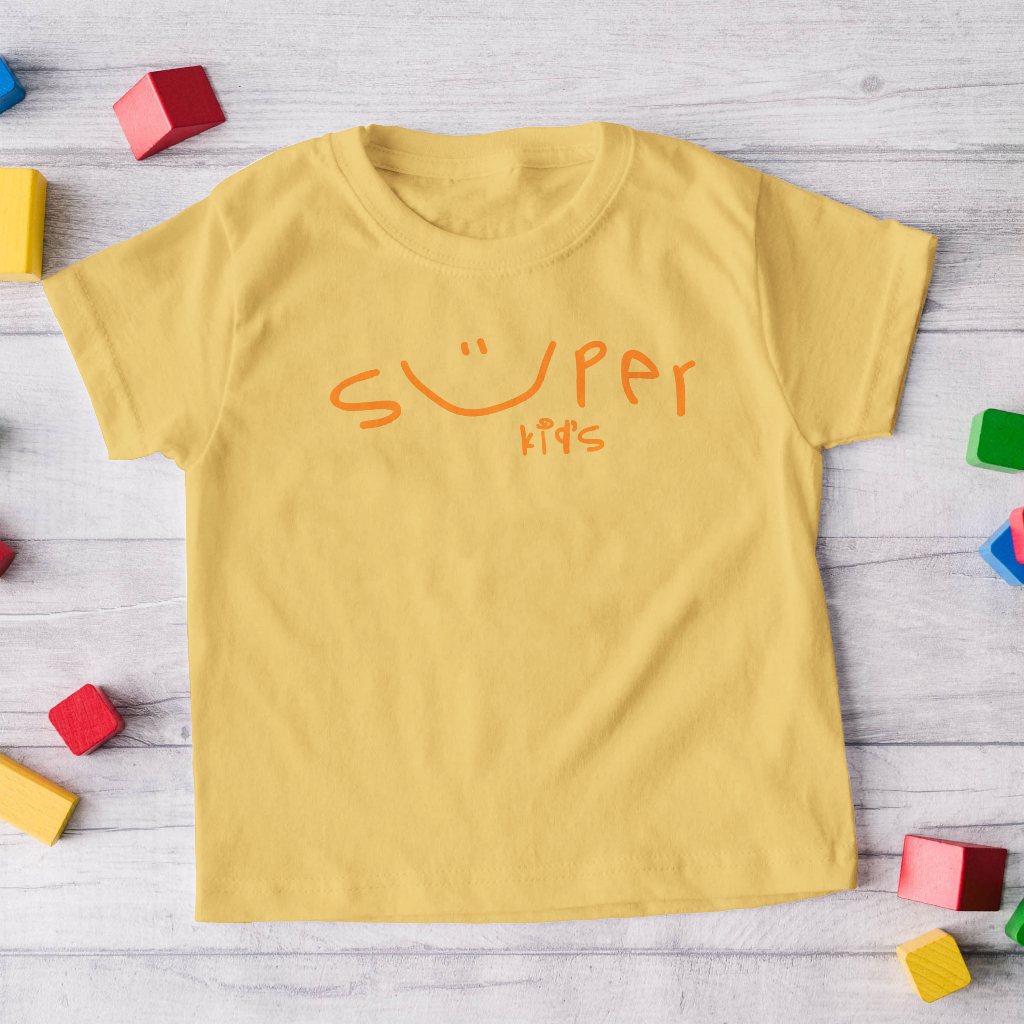 Kaos Anak Super Kids - Atasa Anak Laki Laki dan Perempuan