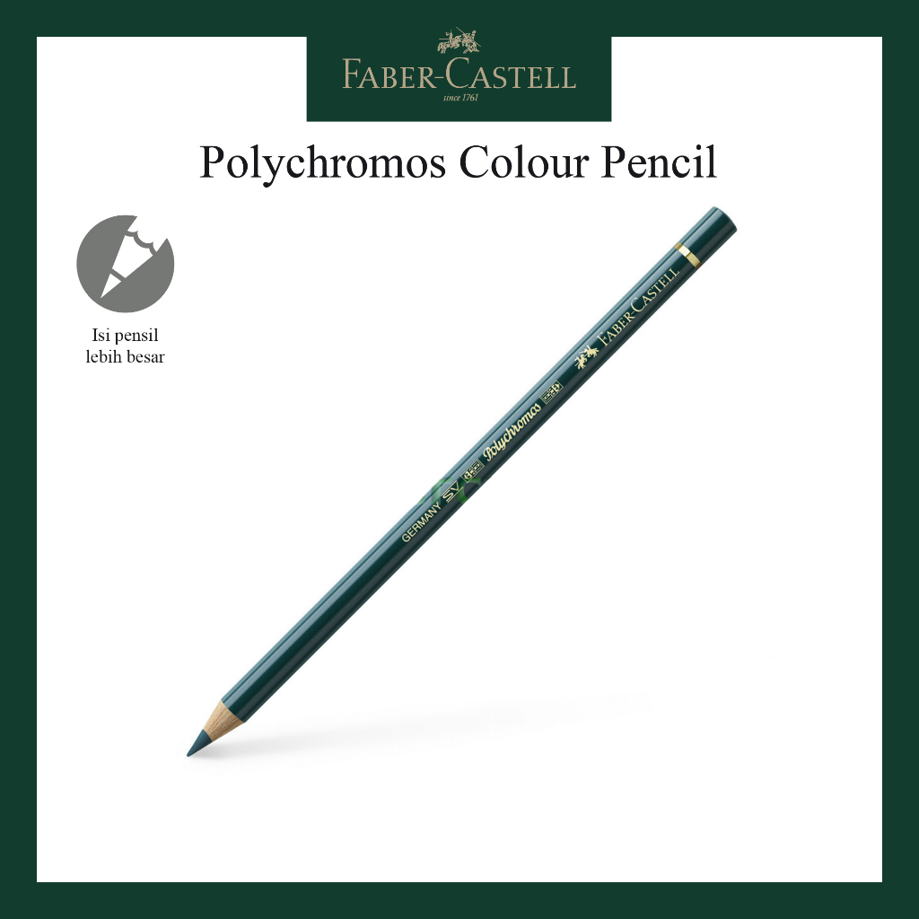 

Pensil Polychromos Faber Castell Deep Cobalt Green 110158