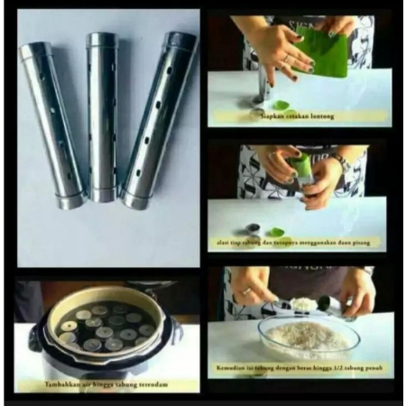 [ OBJ ](1pcs ) Cetakan Lontong Alumunium