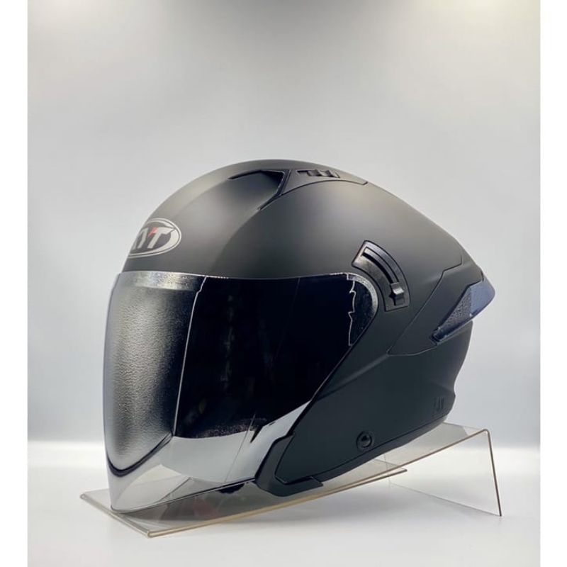 HELM KYT NFJ HITAM DOFF PAKET GANTENG