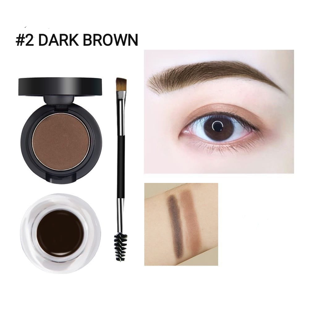 EYEBROW KIT DUO EFFECT WATERPROOF INCLUDE BRUSH EYEBROW BY SIMOLLA