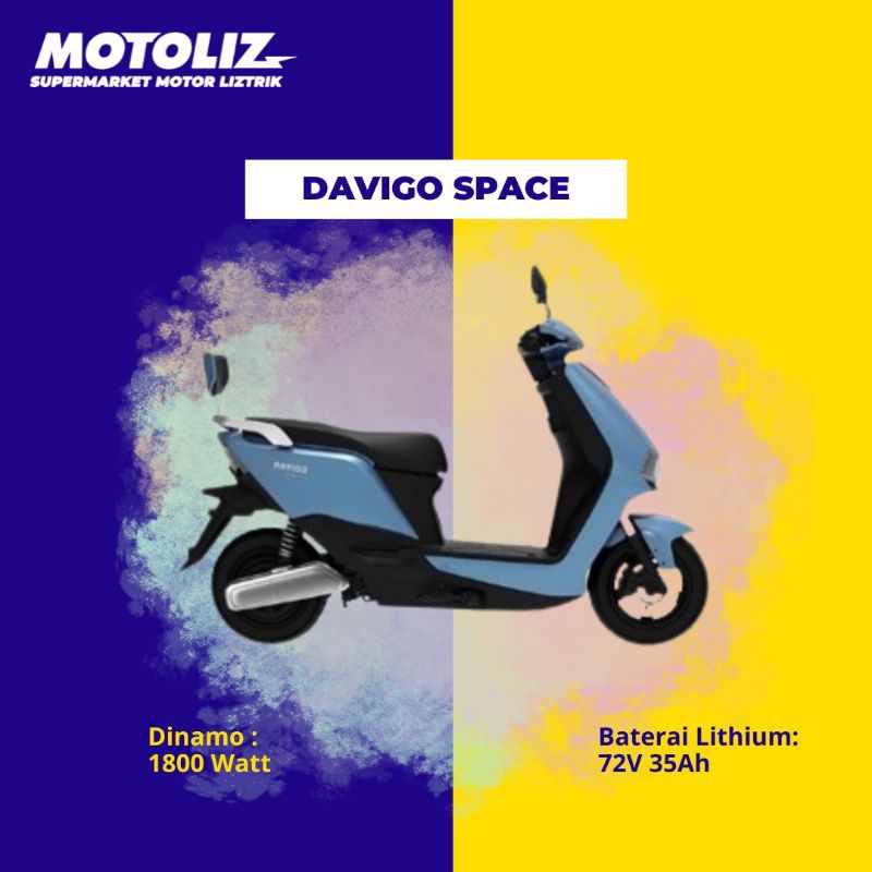 DAVIGO SPACE MOTOR LISTRIK GEJAYAN JOGJA ELECTRIC BIKE