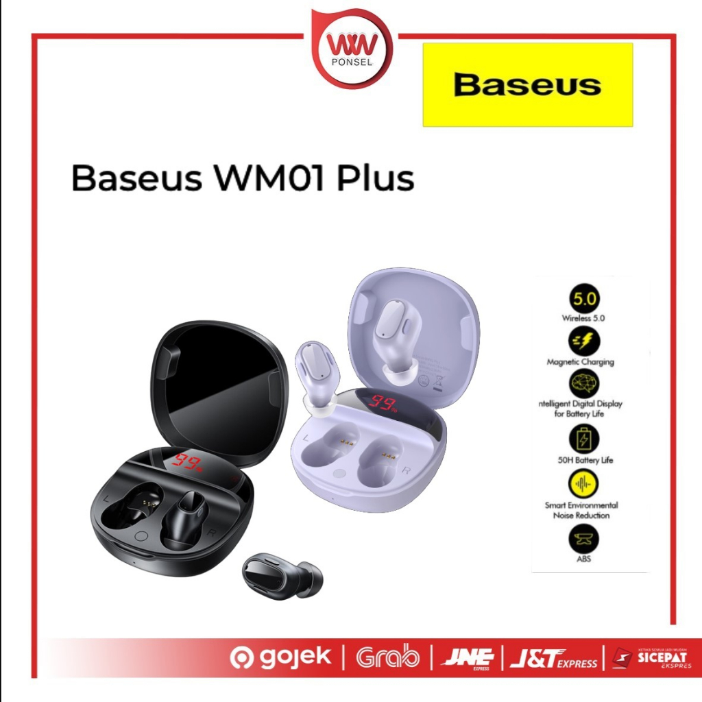 Baseus Encok WM01 Plus True Wireless Bluetooth Earphone Mini Earbuds TWS