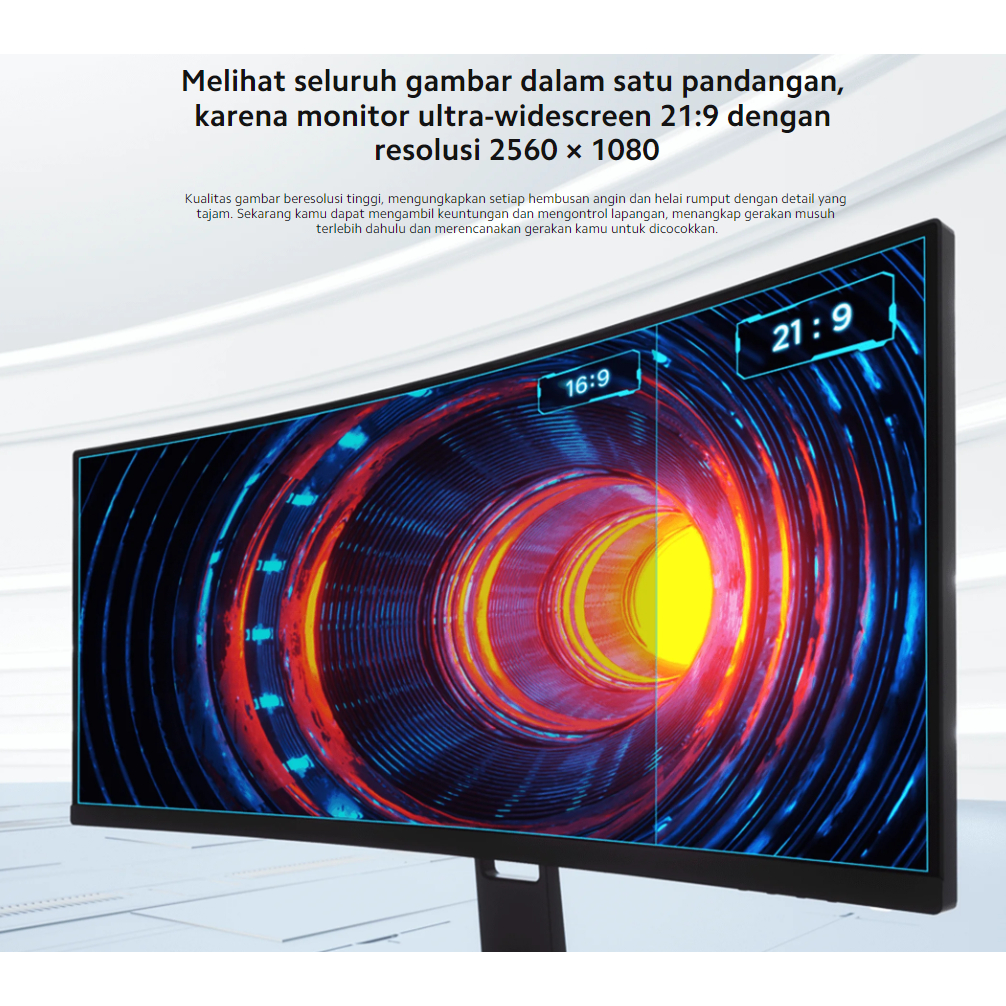 Xiaomi Curved Gaming Monitor 30&quot; 200Hz WFHD 99% sRGB Garansi Resmi